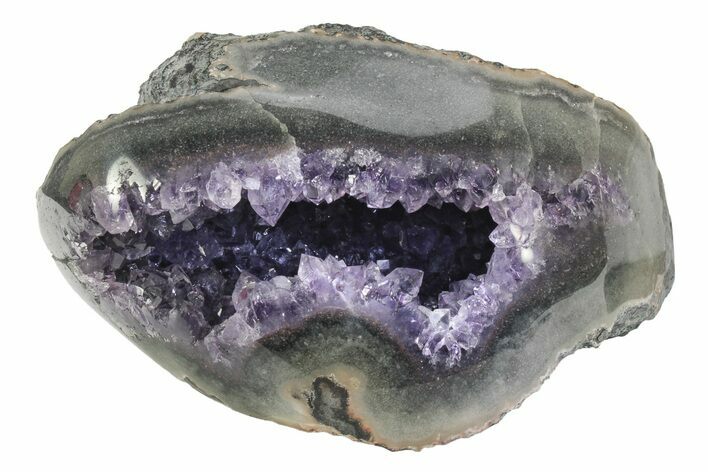 Purple Amethyst Geode with Polished Face - Uruguay #233672